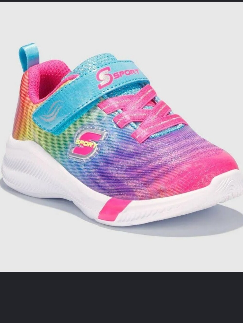 S Sport By Skechers Toddler Girls' Vivy Rainbow Print Sneakers Size 6